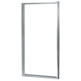 Porte de douche à cadre pivotant l 23 po x H 65 po