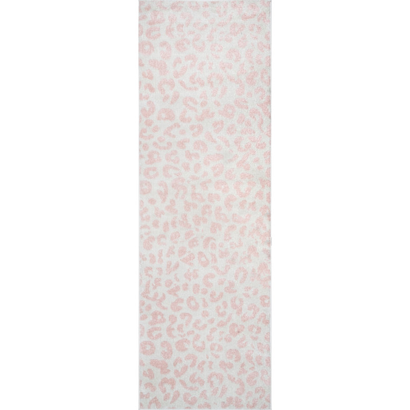 Tapis ivoire / rose bébé Thorin, Tapis de couloir 2 pi 8 po x 8 pi