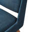 Tabouret Ink + ivy, siège rembourré de 4,75 po, repose-pieds de 6,5 po, capacité de charge de 300 lb, coussin de comptoir charmant en bois de pacane et bleu marine, pieds avec poids