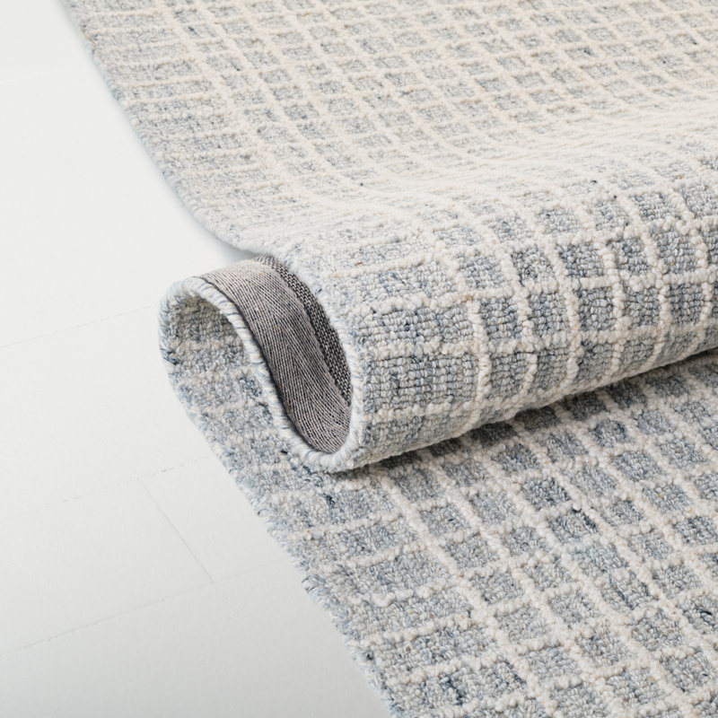 Lrl 6929 Hand Tufted 85% Wool; 15% Cotton Geometric Rug, Rectangle 8' x 10'