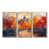 Toile naturelle avec cadre flottant