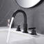 Robinet de lavabo de salle de bain espacé à deux poignées 8-2 / 5 "en laiton massif avec ensemble de bonde-120649762-120921388