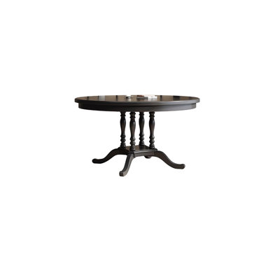 Table ronde française élégante en bois massif