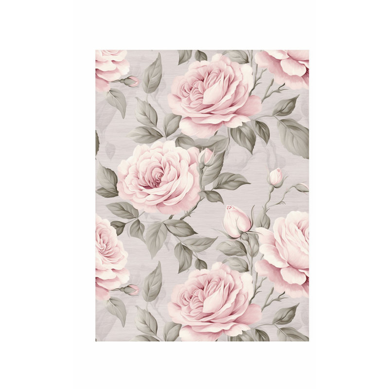 Impression florale de luxe sans cadre, H 10 po x l 8 po