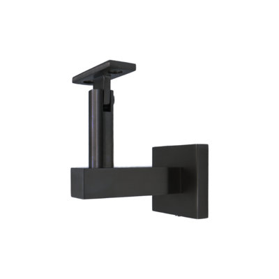 Support de main courante à fixation en surface avec rosette carrée et plaque plate