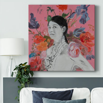 " Lady Florals IV " Painting Print