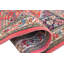 Tapis de zone en laine rouge/beige/vert 2 pi 9 po x 4 pi 1 po one-of-kind-noué la main