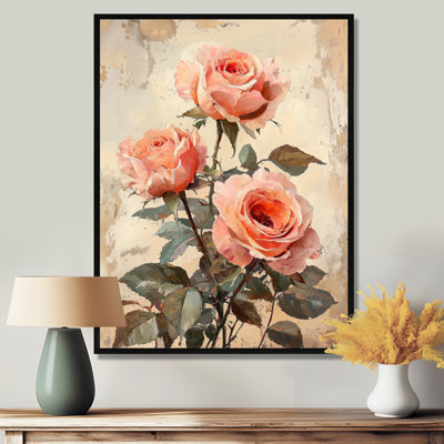 Morales «Dream of Vintage Petals Of Roses» - art mural Roses
