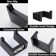 4 - Piece Bathroom Hardware Set Towel Bar Set with Toilet Paper Holder 2 in 1 Towel Hooks