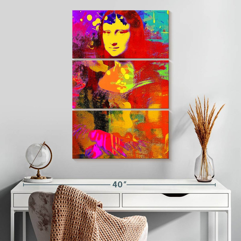 Leisha Mona Lisa Redux, H 32 po x l 20 po
