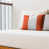 Orange / blanc