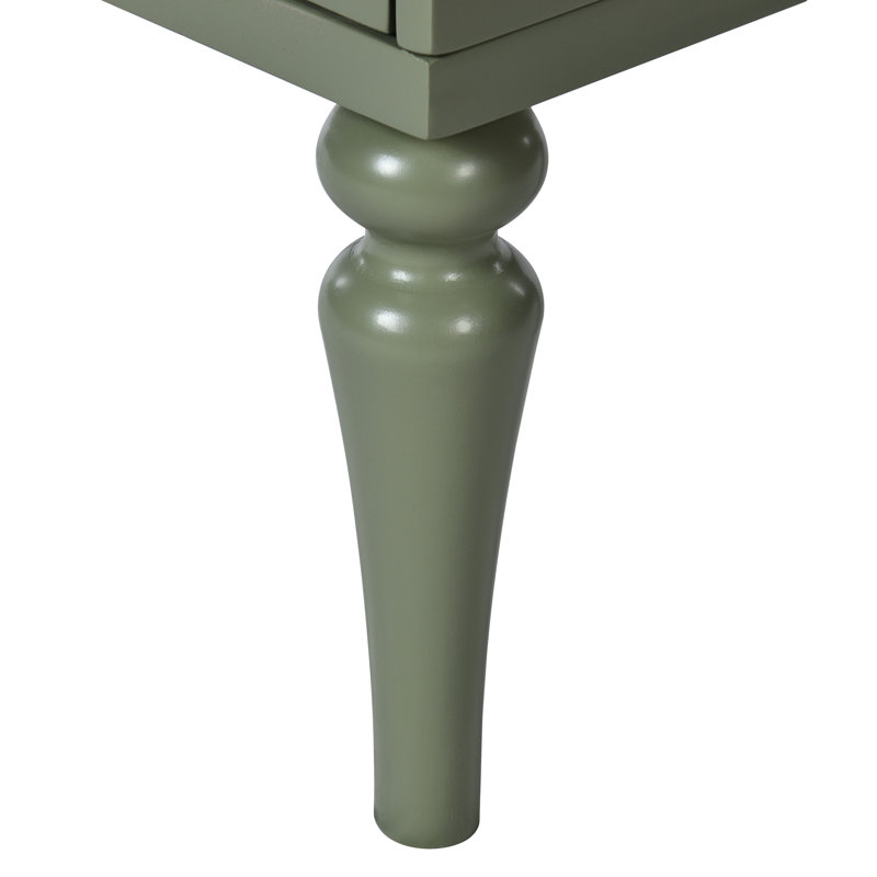 Meuble-lavabo de salle de bain en céramique - Meuble-lavabo rétro de 30 po avec 2 tiroirs et une structure pratique