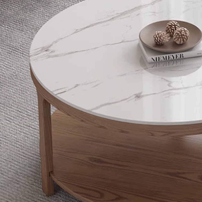 Ensemble de tables basses Design Sense Rock Plate, Blanc