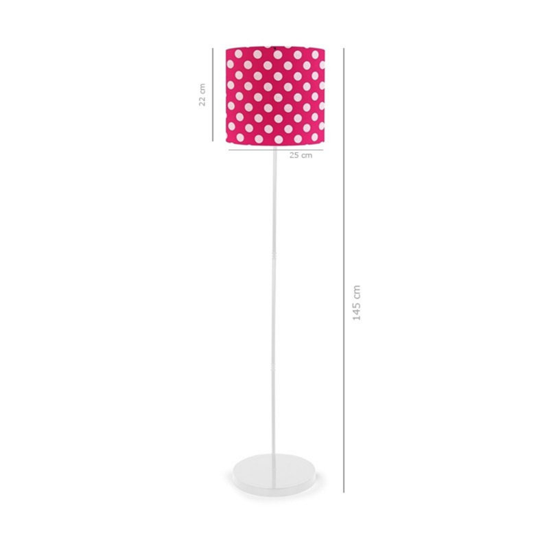 Lampe sur pied 55 ", Rose