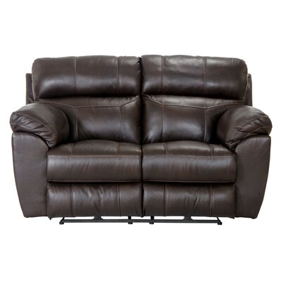 Costa Collection 640721273-89/3073-89 Power Lay Flat Reclining Loveseat in Chocolate -  Catnapper, 64072127389307389