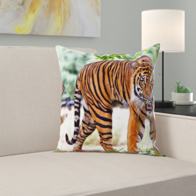 Coussin décoratif tiger sumatran