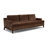 Vernon 99" Velvet Sofa in Bronzer Brown-702735284