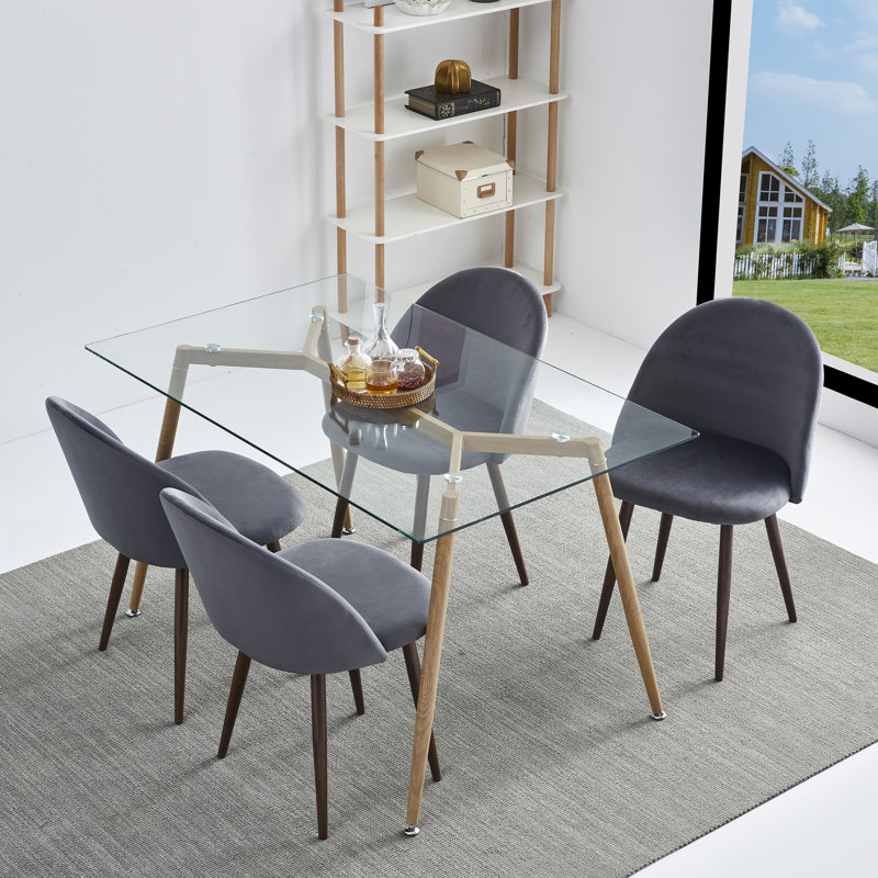 Ensemble repas pour 4 personnes Tillie, 5, gris