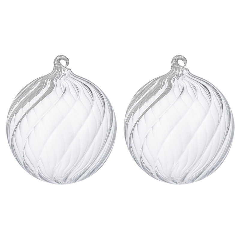 Boule à bulles en verre tourbillonnant H 4,72 po x l 4,72 po (paquet de 2)