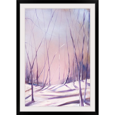 «Christmas Art Lilac Snowfall» par Circle Art Group, reproduction d'art
