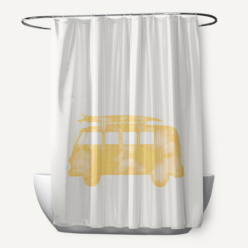 Wally Shower Curtain, Yellow