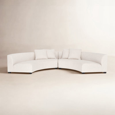 Fremont Upholstered Curved Sectional Symmetrical