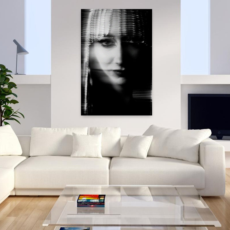 Art mural contemporain grand, H 48 po x l 32 po