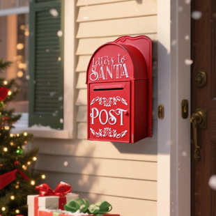 Décoration de boîte aux lettres murale du père Noël