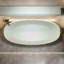 Baignoire de trempage autoportante 71 po, surface solide turquoise, pierre de résine, facile à installer, surface de teinture non perméable, lisse et arrondie, salle de bain confortable