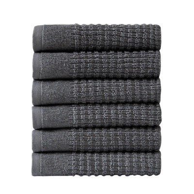Earline 6-Piece Turkish Cotton Washcloth Set