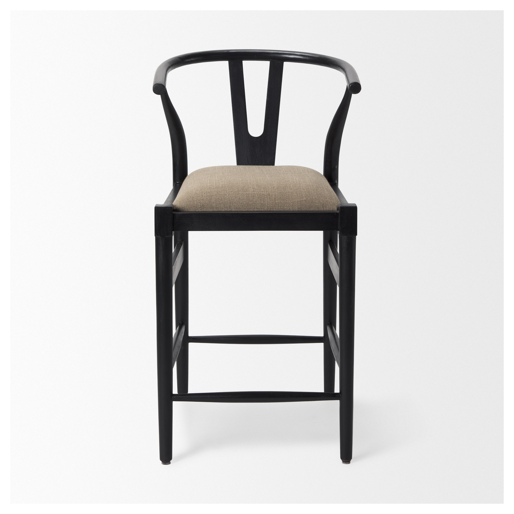 Parina Counter & Bar Stool, Counter Stool (26.25” Seat Height), Black/Gray