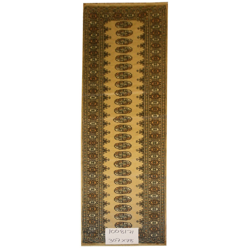 Oriental Wool Hand Woven 198.12cm X 779.78cm Area Rug
