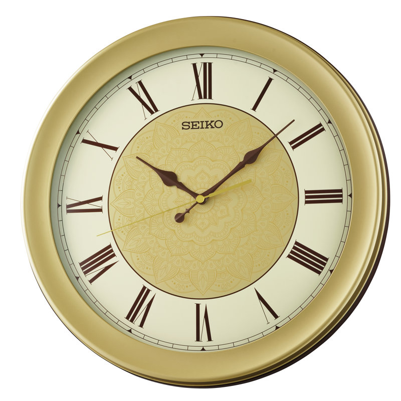 QXA835GRH Wall Clock, Golden