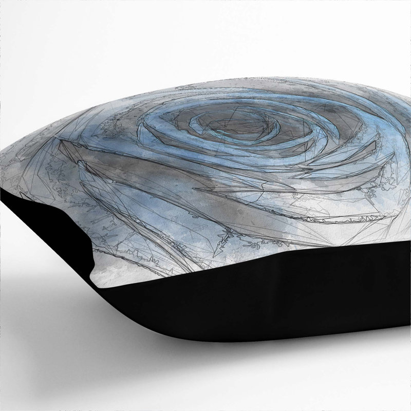 Square Throw Cushion, Black, 55cm H x 55cm W x 20cm D