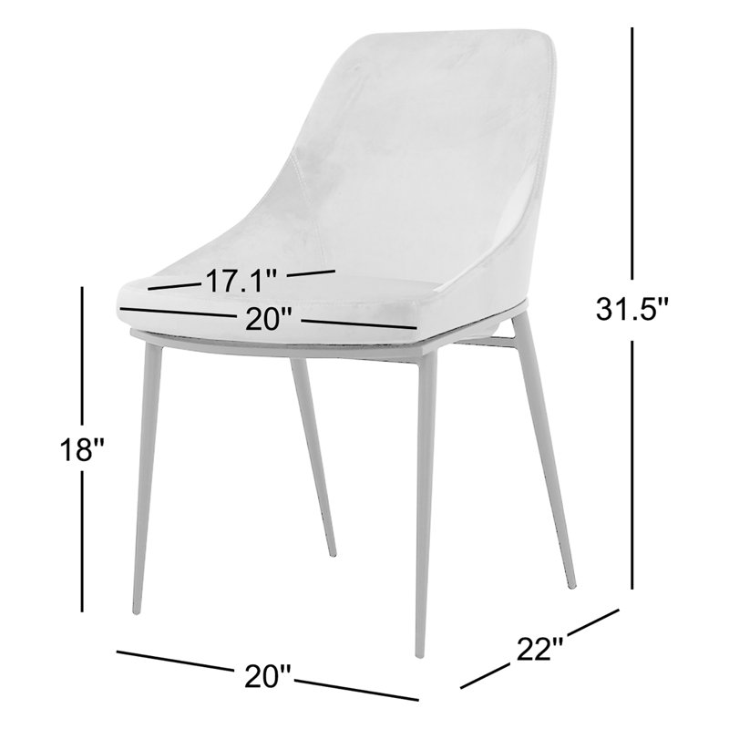 Upholstered Dining Chair, Burnt Orange