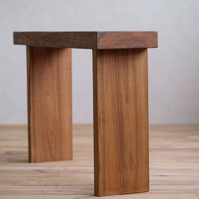 Retro simple rectangular console table