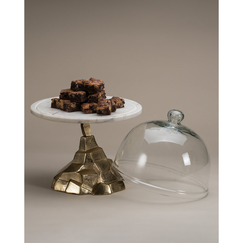 Exum Cake Stand, Gold