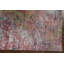 Tapis abstrait moderne fait à la main 5 x 8 po