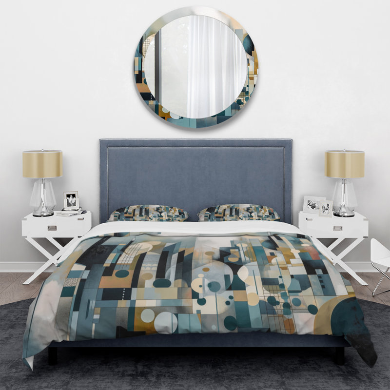  Microfiber / Polyester Duvet Cover Set, Queen Duvet Cover + 2 Standard Shams
