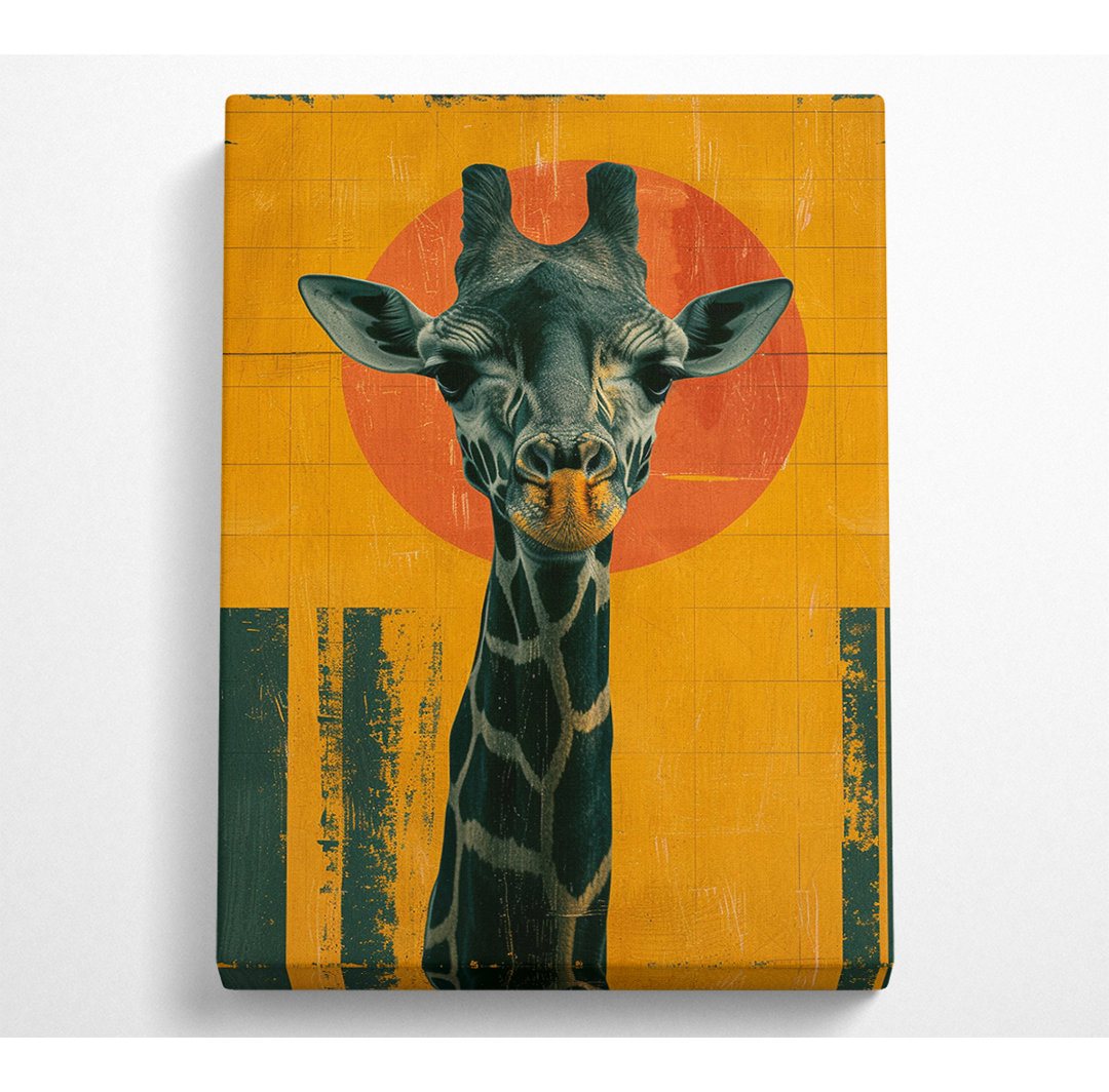 Die Modern Art Giraffe - Druck