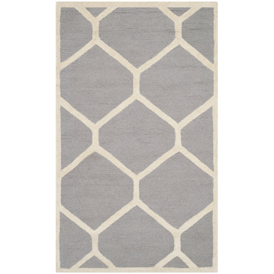 Deedgra Hand Tufted Wool Geometric Rug