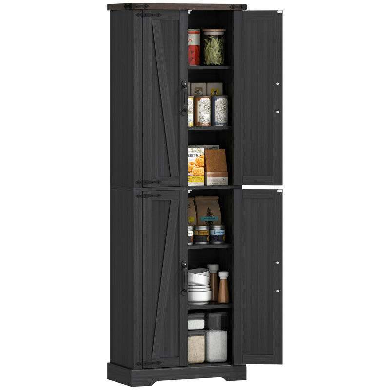 Armoire de rangement pour salle à manger 72 po, noir, Noir