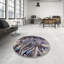 Tapis noir / beige / bleu Hannasville-651442563