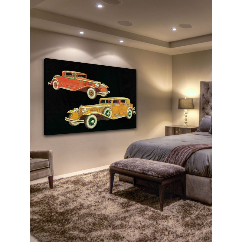 Orange And Yellow - Wrapped Canvas Print, 30cm H x 46cm W x 4cm D