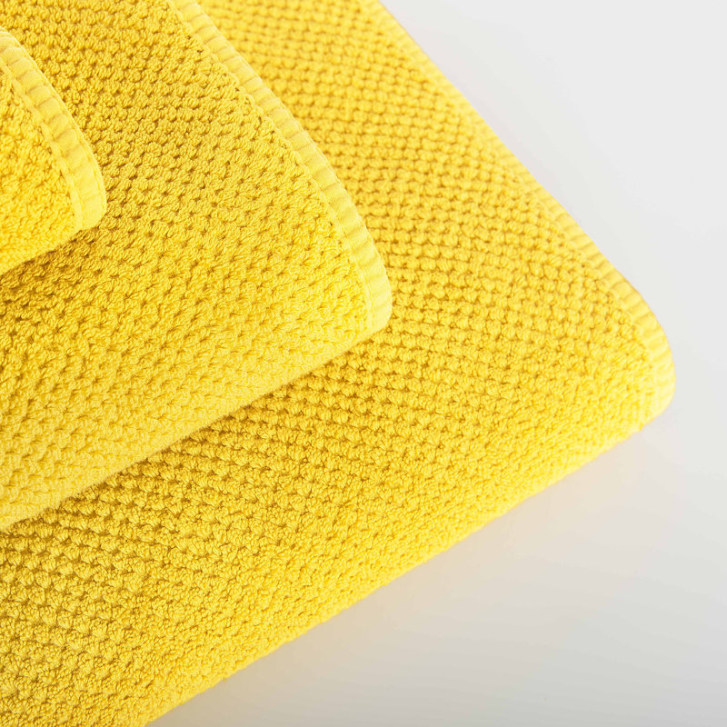 Bee Waffle Waffle Towel, White, 12" W x 20" L, Fingertip Towel 1-Pack