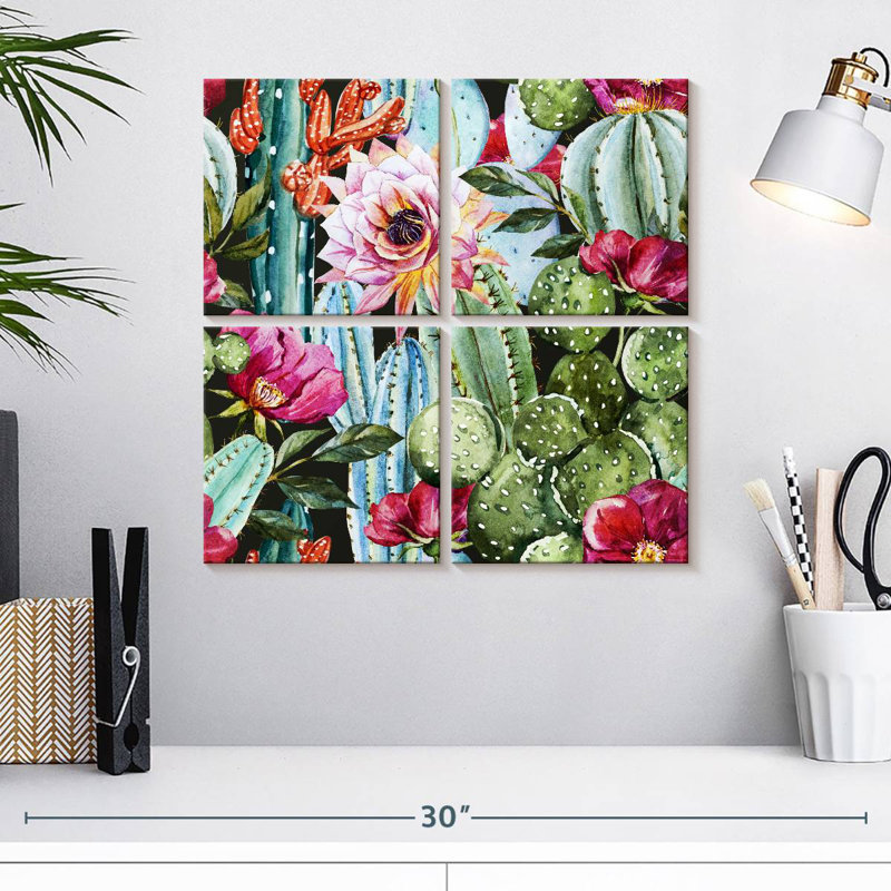Fleur de cactus Harnek, H 18 po x l 18 po