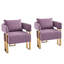 Ensemble de 2 fauteuils d'appoint rembourrés-1924255418