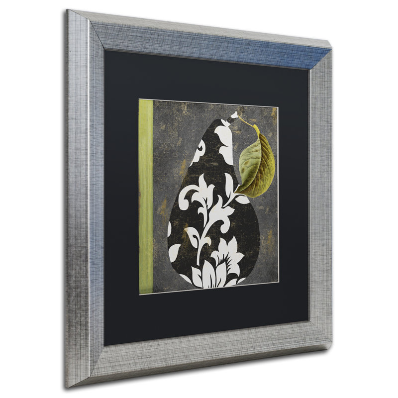 Jadaya «Decorative Pear II», impression encadrée, Noir, H 16 po x l 16 po x P 0,5 po