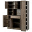 52.8" Traditional Freestanding Buffet With Hutch - Kitchen Pantry Cabinet With Pull-Out Side Storage-383573266