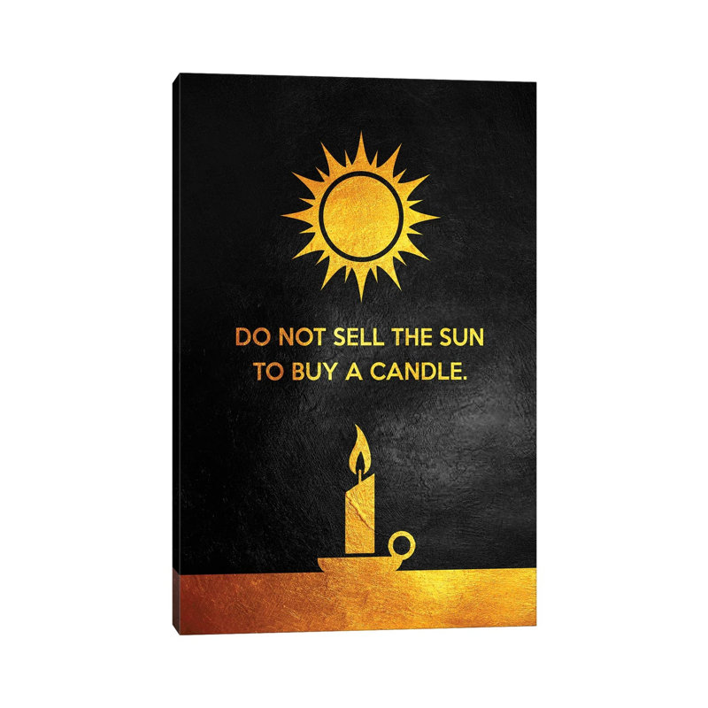 Jewish Proverb by Adrian Baldovino - Wrapped Canvas Print, 20.32 cm H x 30.48 cm W